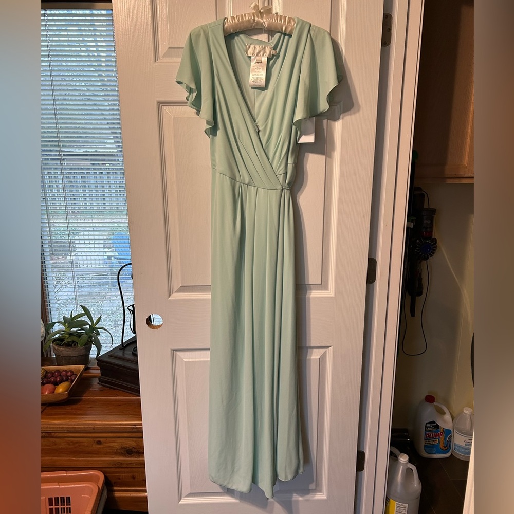 NWT David's Bridal Light Green Dress